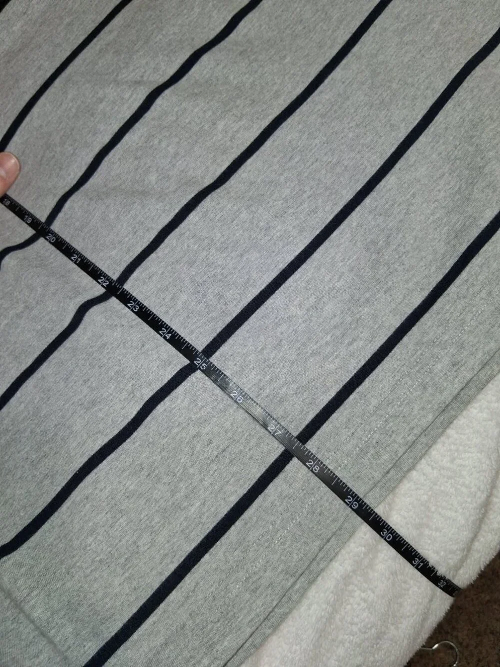 Vintage 90s Y2K Chaps Ralph Lauren Polo Shirt Mens Small Gray Striped Crest